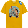 Motorcycle Cat T Shirt, Cool Cat Lover Tee