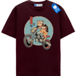 Motorcycle Cat T Shirt, Cool Cat Lover Tee