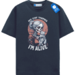 My Cat Thinks Im Alive - Skeleton Cat Mom T Shirt