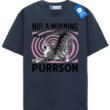 Not A Morning Purrson, Sleepy Cat T Shirt