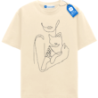 One Line Hug Minimalist, Cat Lover T Shirt