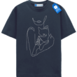 One Line Hug Minimalist, Cat Lover T Shirt