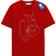 One Line Hug Minimalist, Cat Lover T Shirt