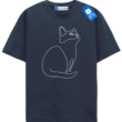 One Line Kitty Shirt, Milimalist Cat Lover Tee