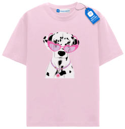 Pink Sunglasses Dog T Shirt, Cute Dog Graphic Tee