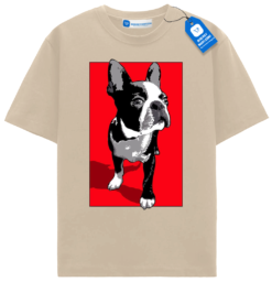 Pop Art Boston Terrier T Shirt, Gift For Dog Lover
