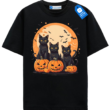 Pumpkin Pals Triple Black Cat Halloween Tee