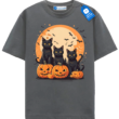 Pumpkin Pals Triple Black Cat Halloween Tee