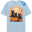 Pumpkin Pals Triple Black Cat Halloween Tee