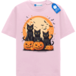 Pumpkin Pals Triple Black Cat Halloween Tee