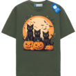 Pumpkin Pals Triple Black Cat Halloween Tee