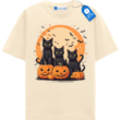Pumpkin Pals Triple Black Cat Halloween Tee