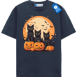 Pumpkin Pals Triple Black Cat Halloween Tee