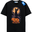 Pumpkin Throne Black Cat Halloween Tee