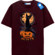 Pumpkin Throne Black Cat Halloween Tee
