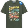 Retro Pilot Cat Graphic Tee