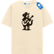 Retro Western Guitar Tee, Cat Lover T Shirt