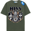 Rock Band Cats T Shirt, Funny Cat Rock Tee