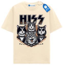 Rock Band Cats T Shirt, Funny Cat Rock Tee