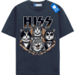 Rock Band Cats T Shirt, Funny Cat Rock Tee