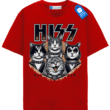 Rock Band Cats T Shirt, Funny Cat Rock Tee
