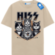 Rock Band Cats T Shirt, Funny Cat Rock Tee
