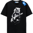 Rock Cat Guitar T Shirt, Funny Cat Lover Gift