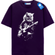 Rock Cat Guitar T Shirt, Funny Cat Lover Gift