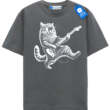 Rockstar Cat Playing Guitar, Funny Cat Owner T Shirt