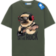 Rockstar Pug On The Rock Guitar T Shirt, Dog Lover Tee