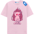 See You In Hell Cat T Shirt, Kawaii Goth Emo Cat Tee