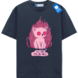 See You In Hell Cat T Shirt, Kawaii Goth Emo Cat Tee