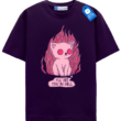See You In Hell Cat T Shirt, Kawaii Goth Emo Cat Tee