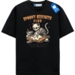 Spooky Skeleton Cat Shirt, Halloween Baking Tee