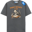 Spooky Skeleton Cat Shirt, Halloween Baking Tee