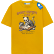 Spooky Skeleton Cat Shirt, Halloween Baking Tee