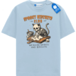 Spooky Skeleton Cat Shirt, Halloween Baking Tee