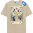The Cat Lady Art Nouveau T Shirt, Vintage Cat Mom Tee
