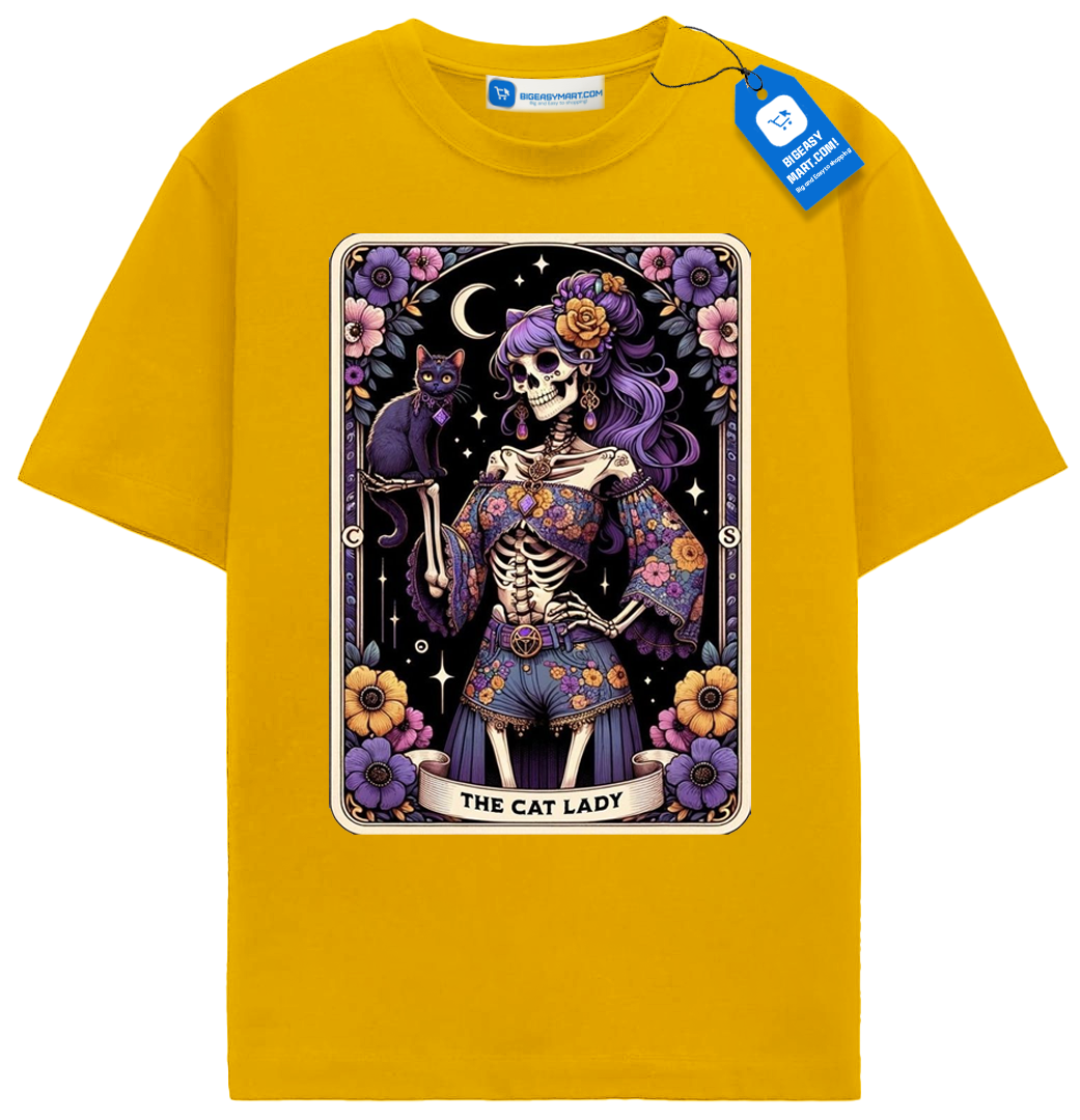 The Cat Lady T Shirt, Halloween Gift For Cat Lover The Cat Lady T Shirt, Halloween Gift For Cat Lover - Image 11