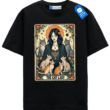 The Cat Lady Tarot T Shirt, Vintage Aesthetic Cat Lover Gift