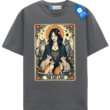 The Cat Lady Tarot T Shirt, Vintage Aesthetic Cat Lover Gift