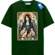 The Cat Lady Tarot T Shirt, Vintage Aesthetic Cat Lover Gift