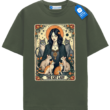The Cat Lady Tarot T Shirt, Vintage Aesthetic Cat Lover Gift
