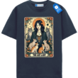 The Cat Lady Tarot T Shirt, Vintage Aesthetic Cat Lover Gift