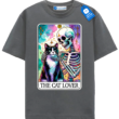 The Cat Lover T Shirt, Skeleton And Cat Tee
