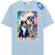 The Cat Lover T Shirt, Skeleton And Cat Tee