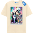 The Cat Lover T Shirt, Skeleton And Cat Tee