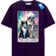 The Cat Lover T Shirt, Skeleton And Cat Tee