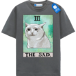 The Sad Cat T Shirt, Funny Tarot Meme Cat Tee