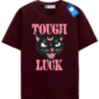 Tough Luck Crescent Moon Black Cat T Shirt